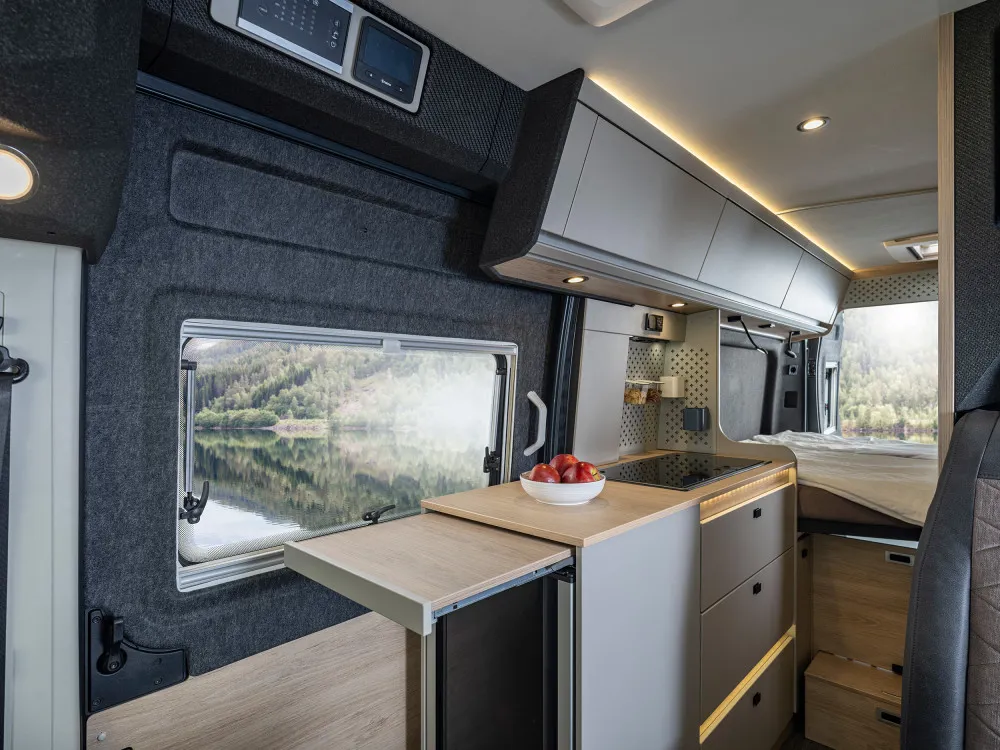 Knaus Boxtime Campervan Side Kitchen Beds