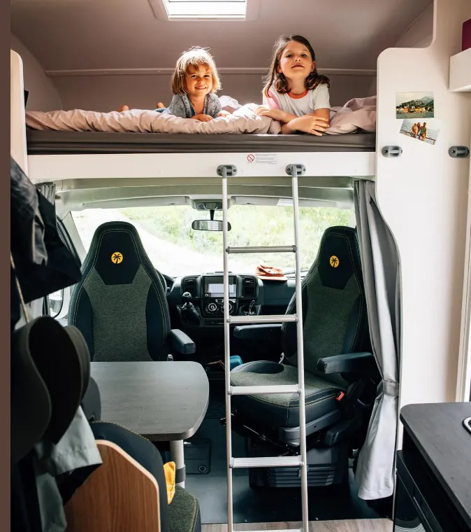 Sunlight Overcab Bed Motorhome A60 Sleeping