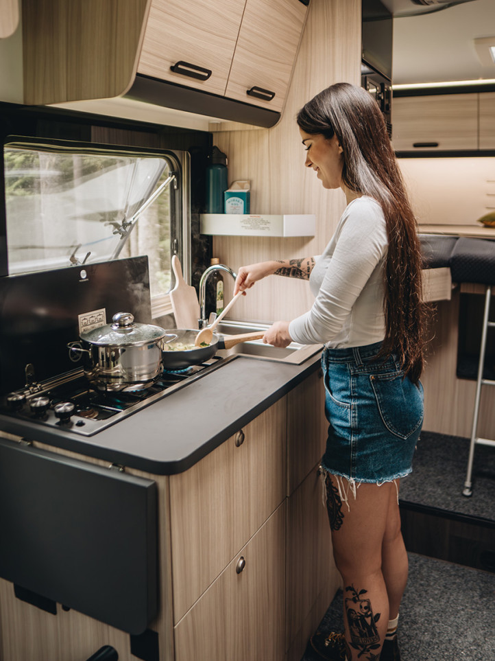 Sun Living 4 Berth S Series S75SL Motorhome With Fixed Separate Beds Kitchen