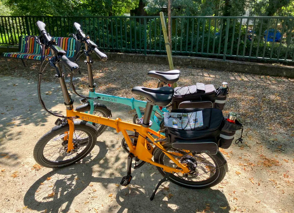 Estarli Electric Folding Bikes On Road