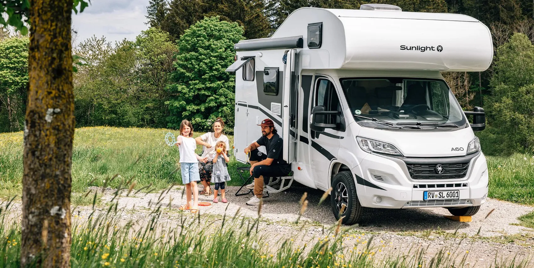 Sunlight Overcab Bed Motorhome A60