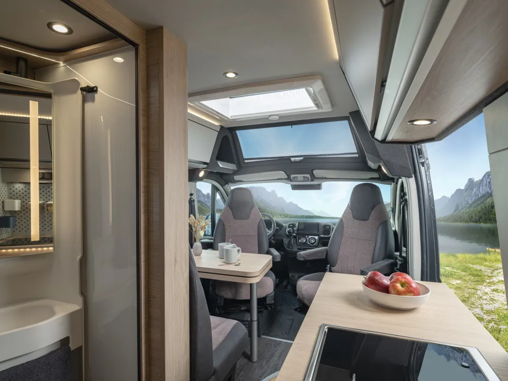 Knaus Boxtime Campervan Side Kitchen Bathroom