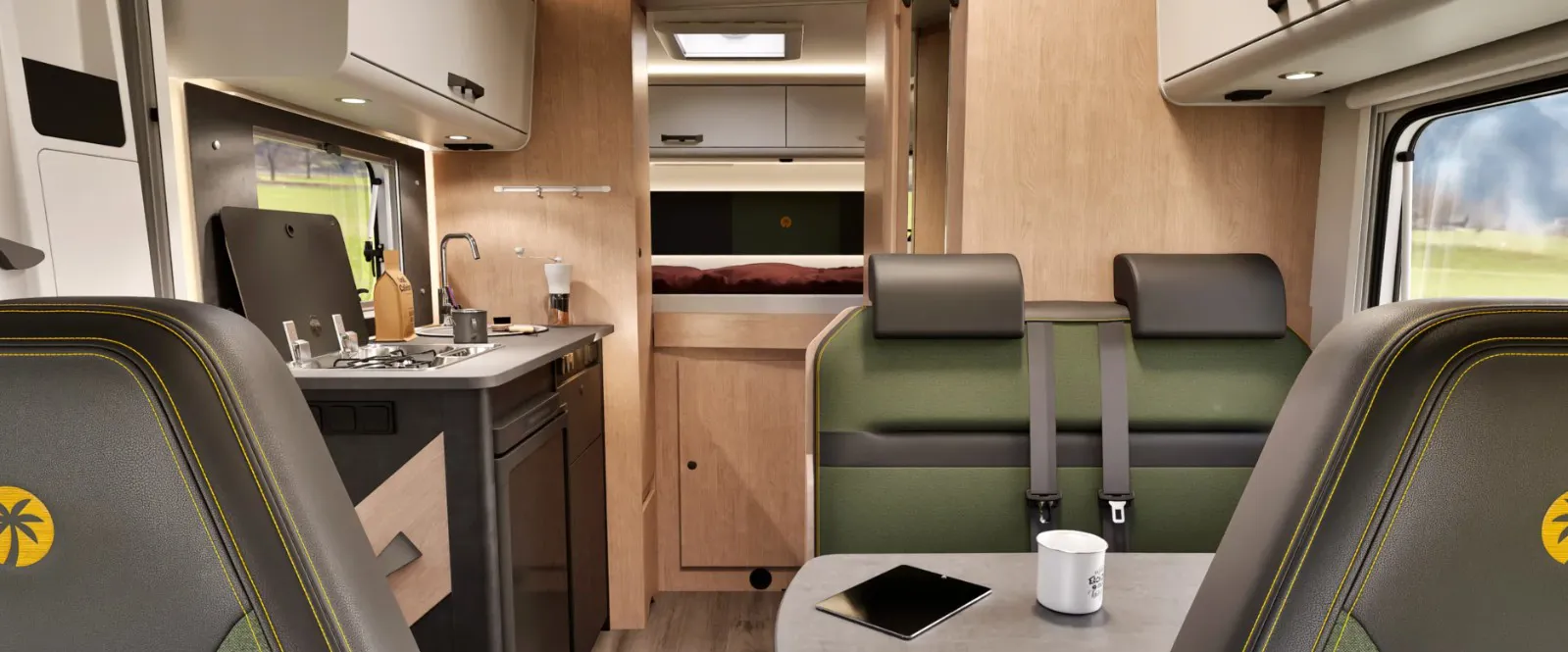 Sunlight Overcab Bed Motorhome A60 Interior.2