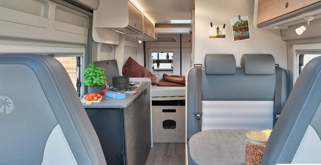 Sunlight Cliff X 600 Deluxe Campervan 2 Berth Inside View