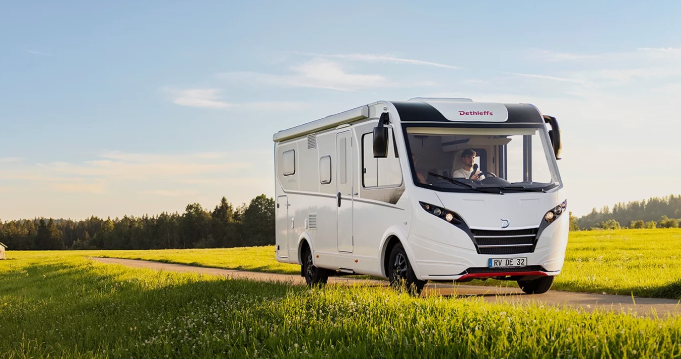 Dethleffs Globebus Active I1 A Class Motorhome In Countryside