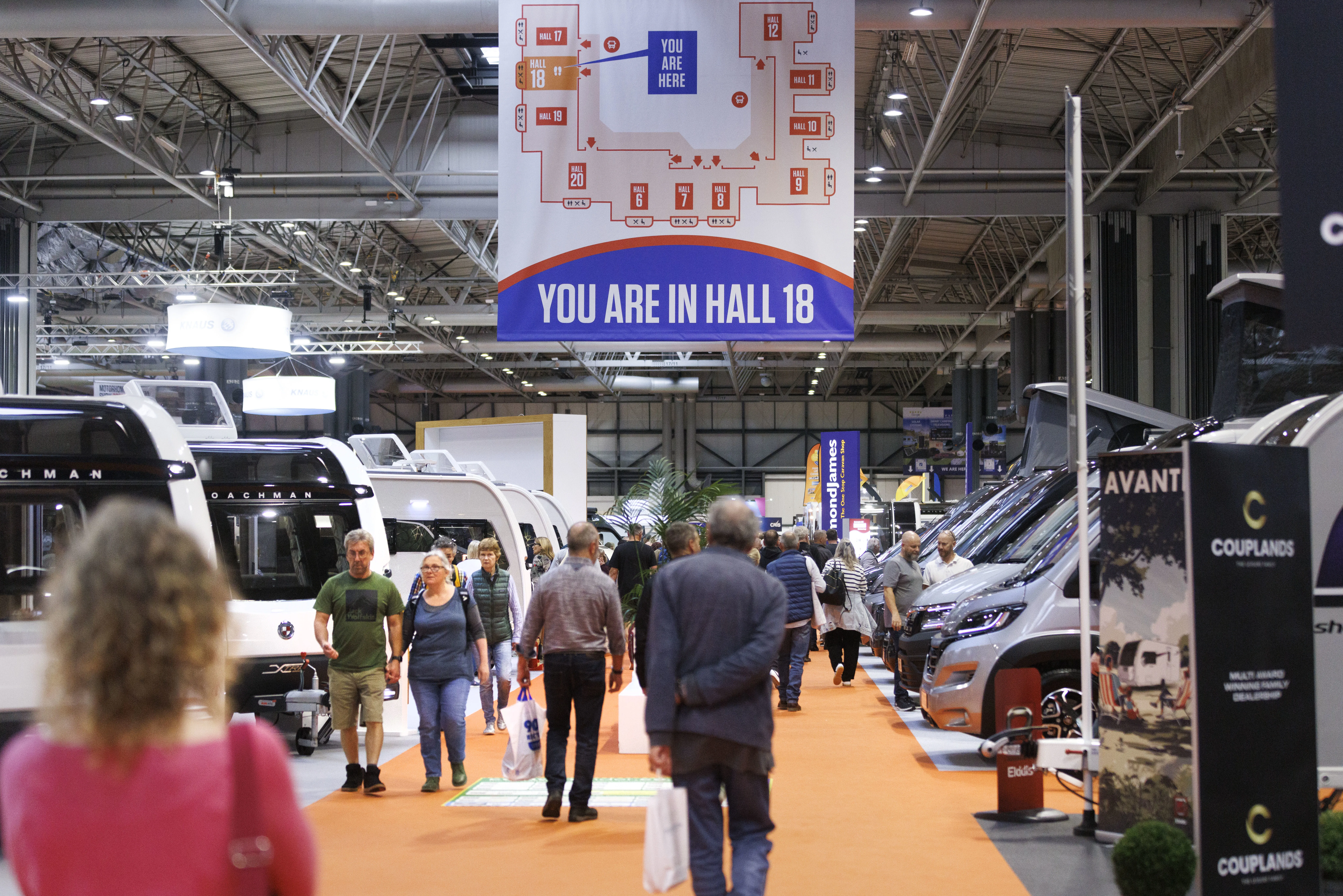 Motorhome and Caravan Show Coachman Aisle