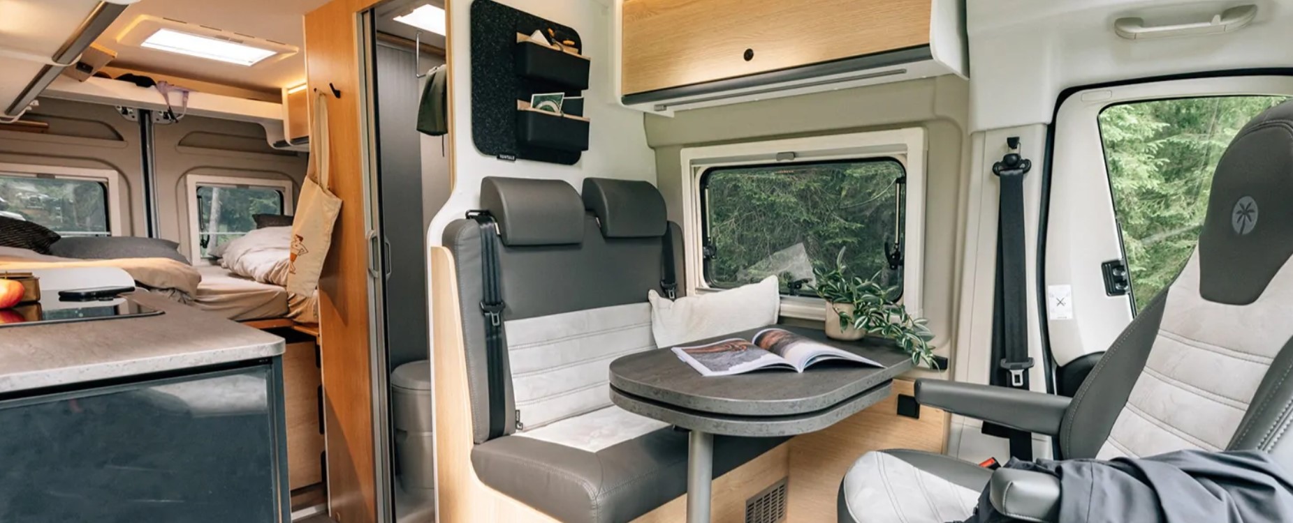 Sunlight Cliff X 600 Deluxe Campervan 2 Berth Front To Back Inside View