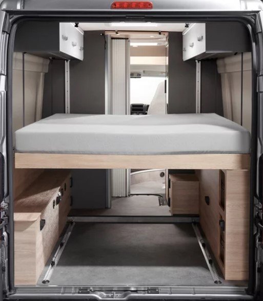 Dethleffs Globetrail 600ER Fiat Campervan Drop Down Bed