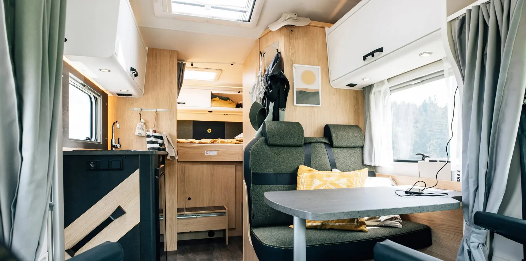 Sunlight Overcab Bed Motorhome A60 Interior